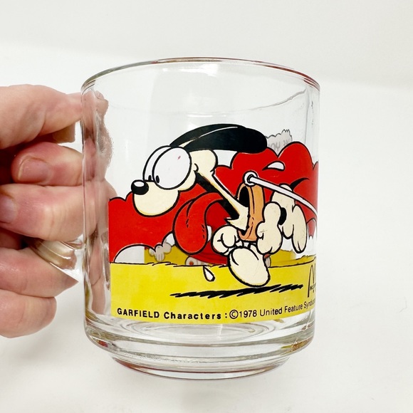 Vintage 1978 McDonald's Garfield‎ Graphics Glass Mug Set - Picture 8 of 14